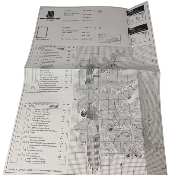 Oehenschläger Garden Water Tap Cross Stitch Chart 24x32cm Floral Plants Design - Picture 3 of 4